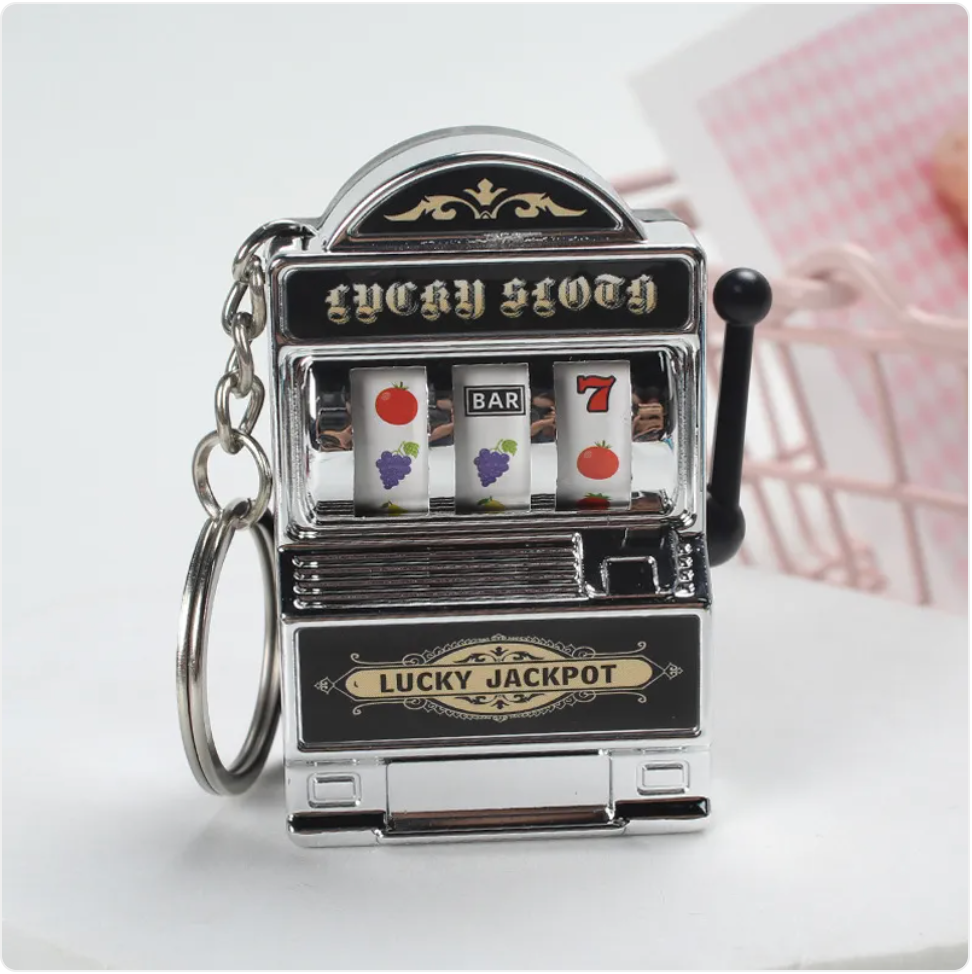 Mini Fruit Machine Keychain Charm