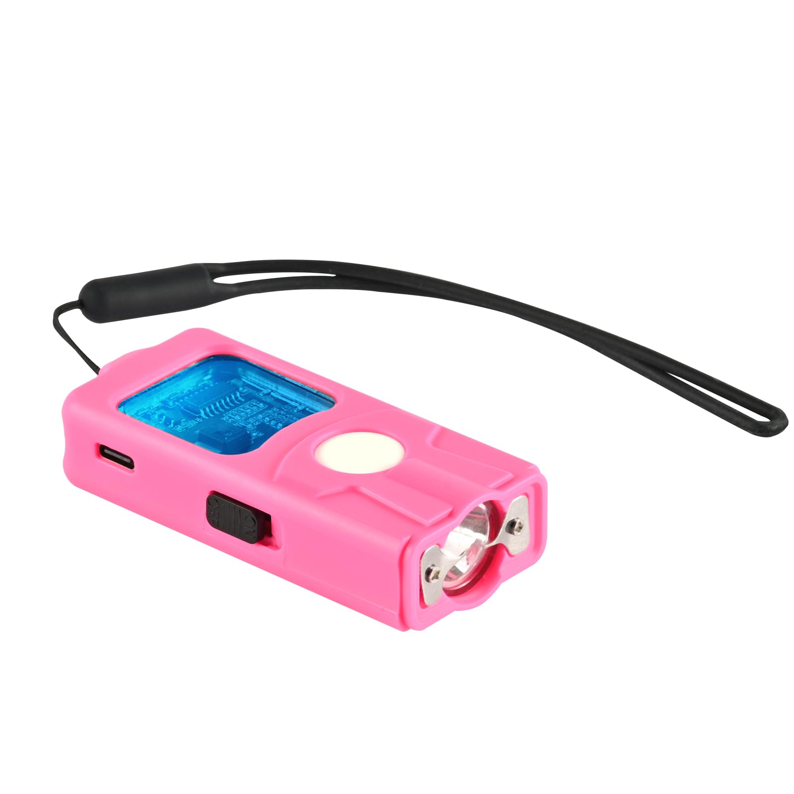 Tayola Stun Gun for Self Defense with Battery Indicator and Strobe Light Painful 1.20 µC Charge Fast Type-C Charging and Safety Switch - Includes Wrist Strap for Easy Carry 1 Packs